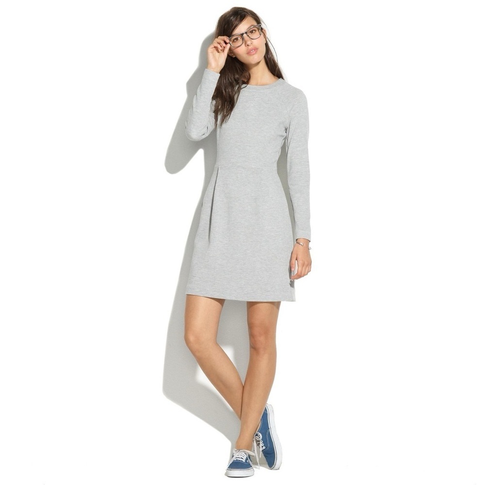 Madewell Grey Sweatshirt Dress